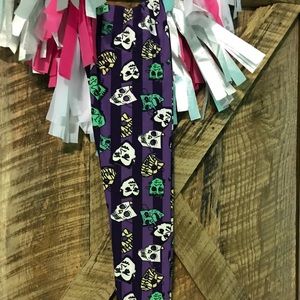 LuLaRoe Halloween Mask Tween Leggings